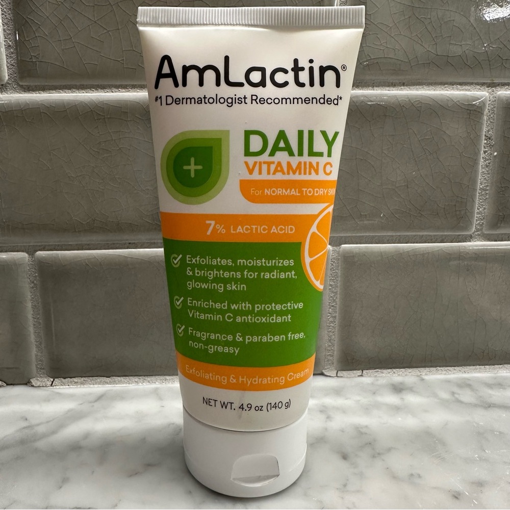 NEW AmLactin Daily Vitamin C Exfoliating and Hydrating Cream RARE, discontinued